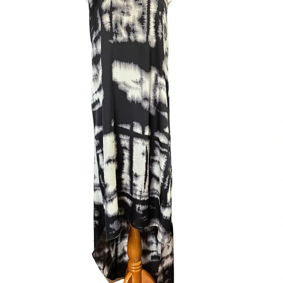 BCBG MAX AZRIA Black Combo Rory  Sleeveless Halter Neck Dress - Picture 4 of 10